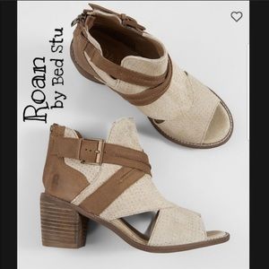 Roam by bed Stu leather Natalie heeled sandals